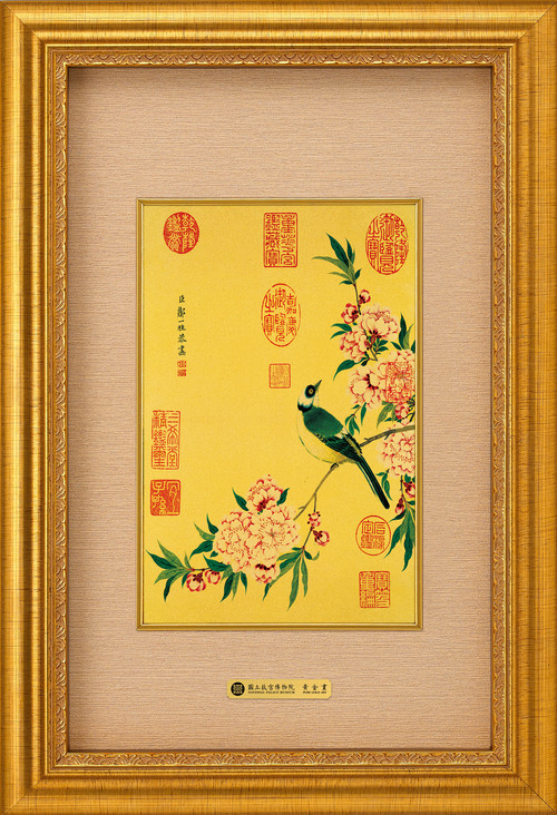 富貴(金)-碧桃春鳥  |產品|國立故宮博物院系列|富貴系列