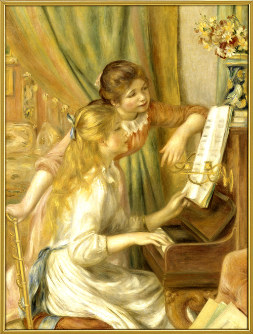 彈鋼琴的少女(M)  |產品|各國名畫
