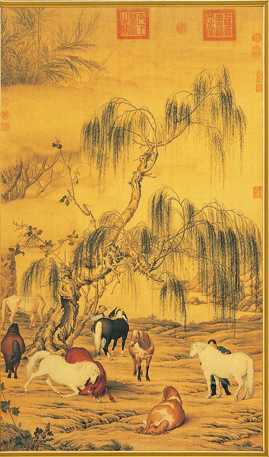 富貴(金)-八駿圖 畫心